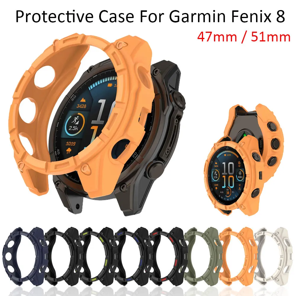Premium Shockproof TPU Protective Case for Smartwatch - Anti-Scratch Shell for 47mm/51mm Watches