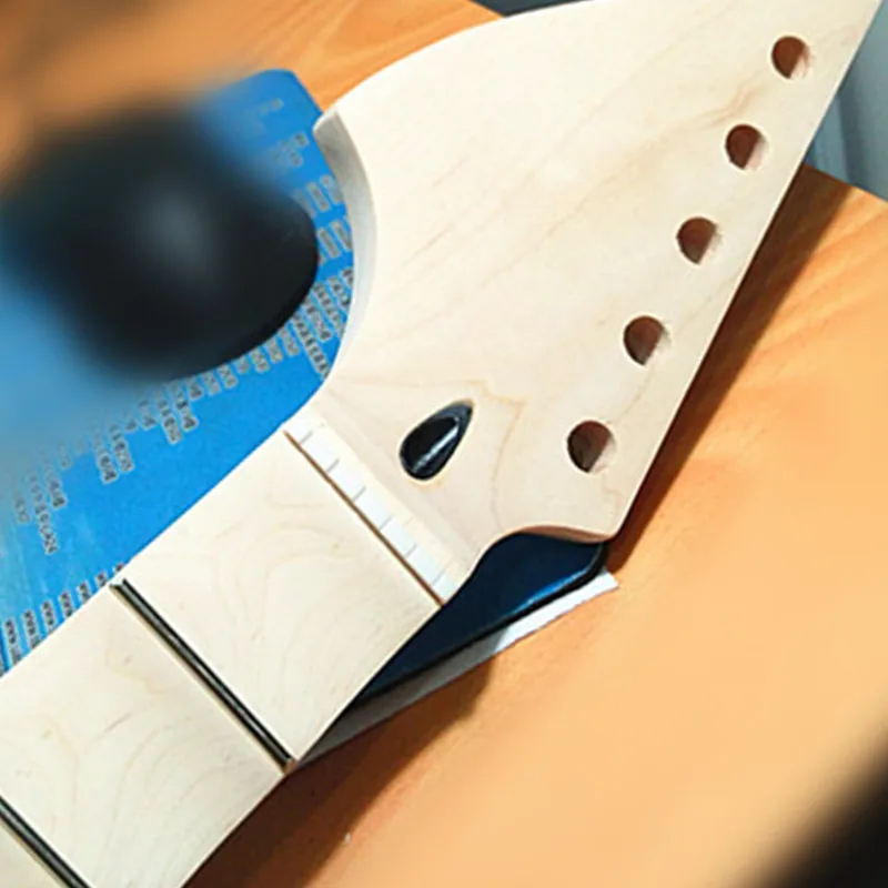 22 Bünde Big Reverse Headstock Ahorn E-Gitarre Hals Ahorn Jakobsmuschel Griffbrett Keine Lackierung Gitarrenzubehör Teile