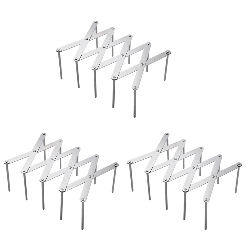 

Kitchen Organizer Pot Lid Rack Stainless Steel Spoon Plate Holder Shelf Cooking Dish Tray Stand Storage 3Pcs