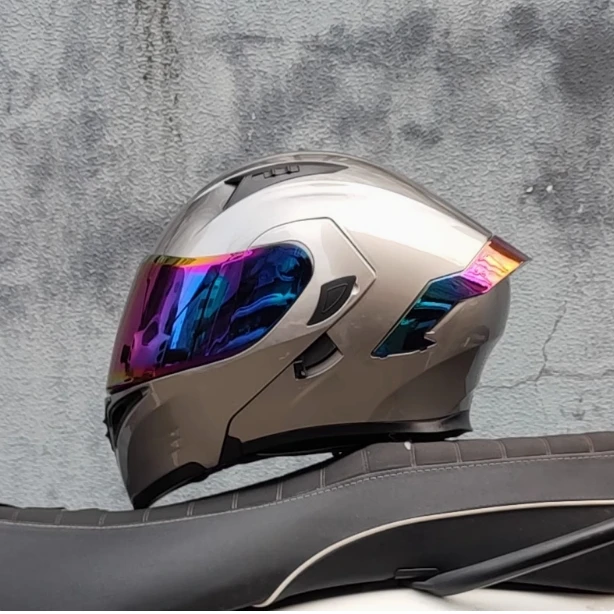 thumbnail image 1 of Casco de motocicleta LVS de alta calidad con doble lente y protector de cabeza de caballero para hombre, aprobado por DOT, accesorios para motocicleta, 1 of 5