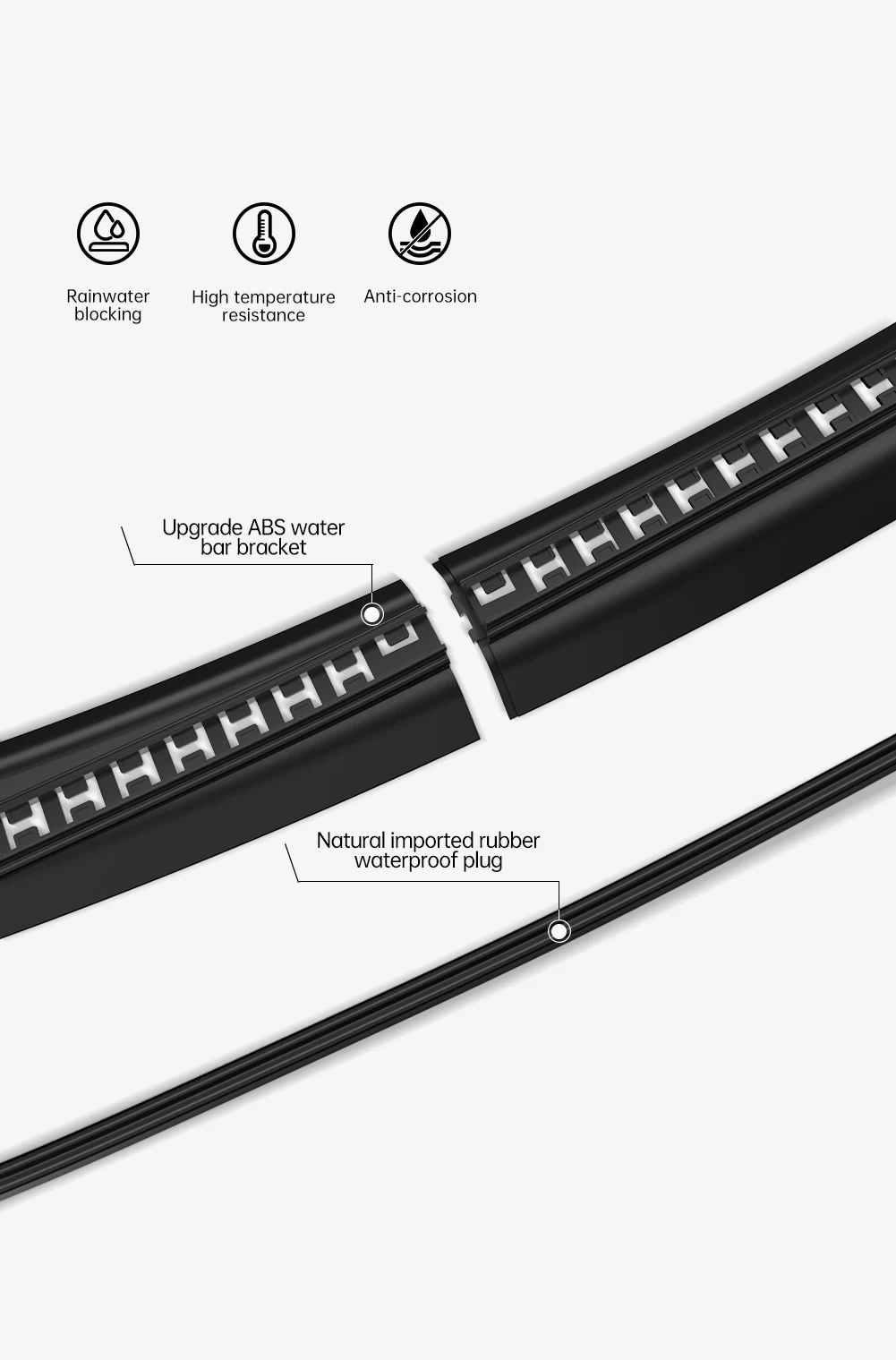 Front Hood Dust Proof Seal Waterproof Strip For Tesla Model Y 3 Car Accessories