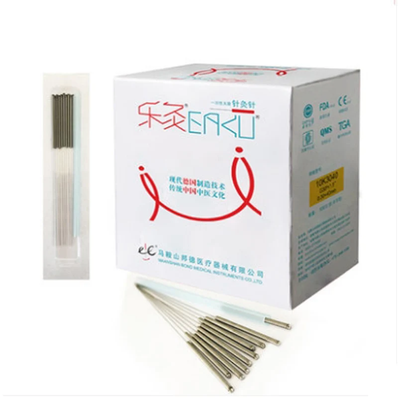 2 boxes=1000Pcs EACU Acupuncture needle disposable sterile needles