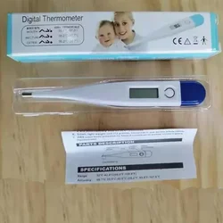 Precision Digital Thermometer for Oral and Armpit Use with Fever Alert and Baby Bath Monitoring (C242 - Dark Blue)