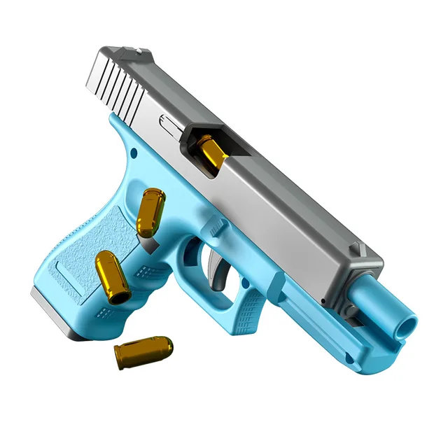 Automatic Shell Ejection Pistol Laser Version Toy Gun Blaster Model Props For Adults Kids Outdoor Games 5