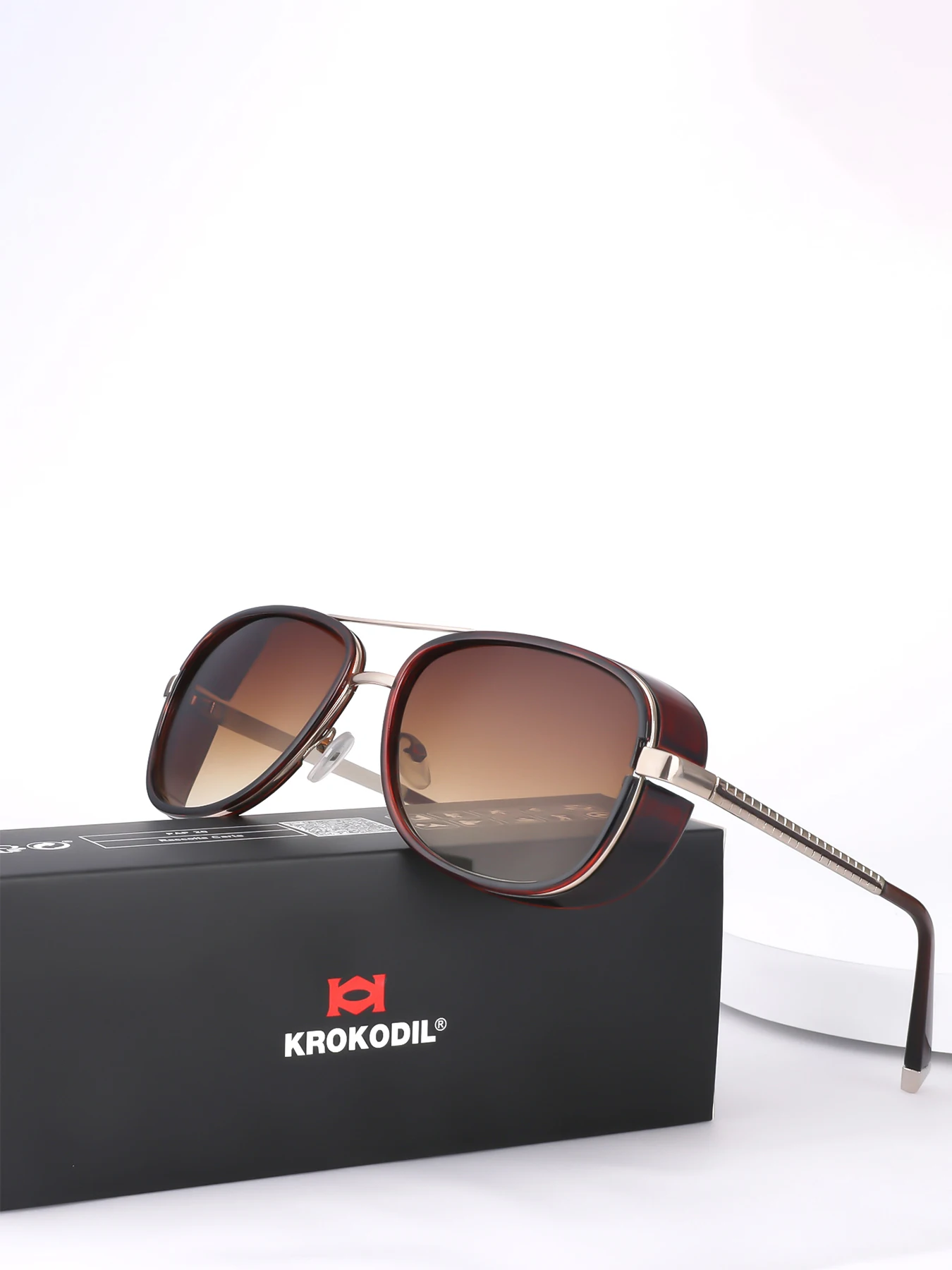 Tony Stark Sonnenbrille Mann Frau Steampunk männlich Farbverlauf rot Sonnenbrille UV400 - Bild 15 von 17