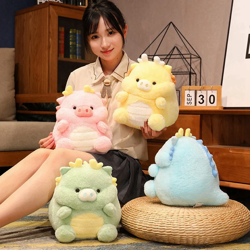 

Kawaii Animal Plush Creative Dinosaur Pig Peluches Doll Room Decor Soft Stuffed Toys Birthday And Xmas Gift For Friend