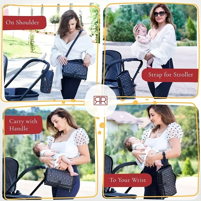 Baby Outdoor Foldable Changing Pad, Baby Travel Portable Diaper Pad, Newborn Mother And Bag, Diaper Changing Pad