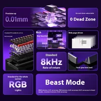 AULA WIN60 WIN68 HE MAX mechanical keyboard magnetic switch 8k polling rate RGB 0dead zone e-sports customizable gaming keyboard - Image 6