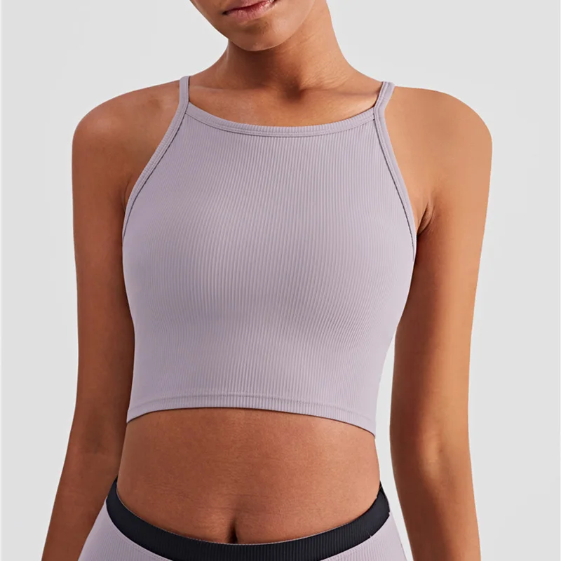 Safety Fitness Tops, Ribbed Sports Top, Sports Bras Women