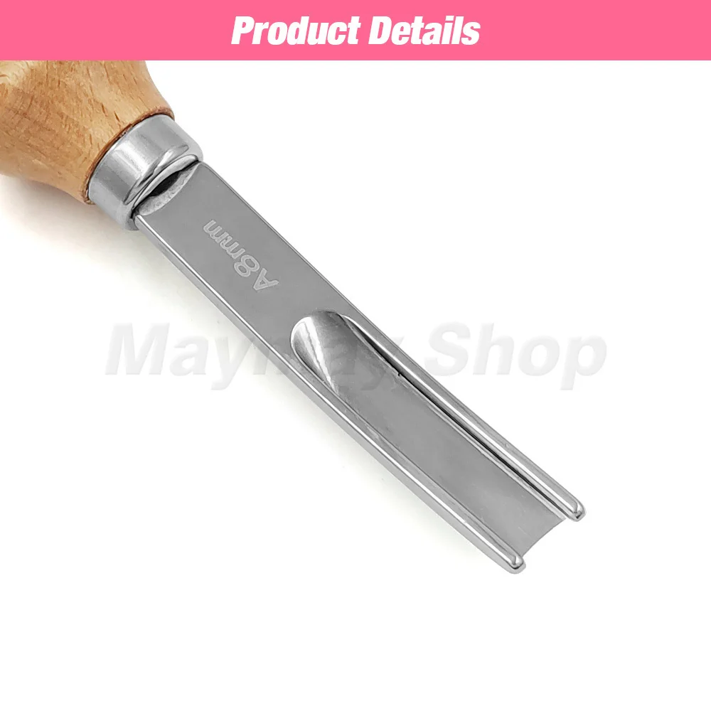 Practical Leather Craft Edge Beveler Skiving Beveling Handmade Cutting Tool Hand Trimming Cutting Wood Handles DIY Leathercraft