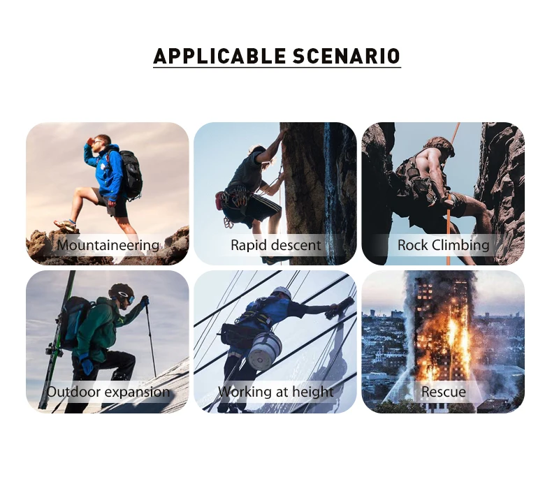 CLIWIZ Marke 25KN Bergsteigen Höhlenforschung Klettern Schraubverschluss Karabiner D-förmige Sicherheit Master Schnalle mit UIAA/CE – Detail 12