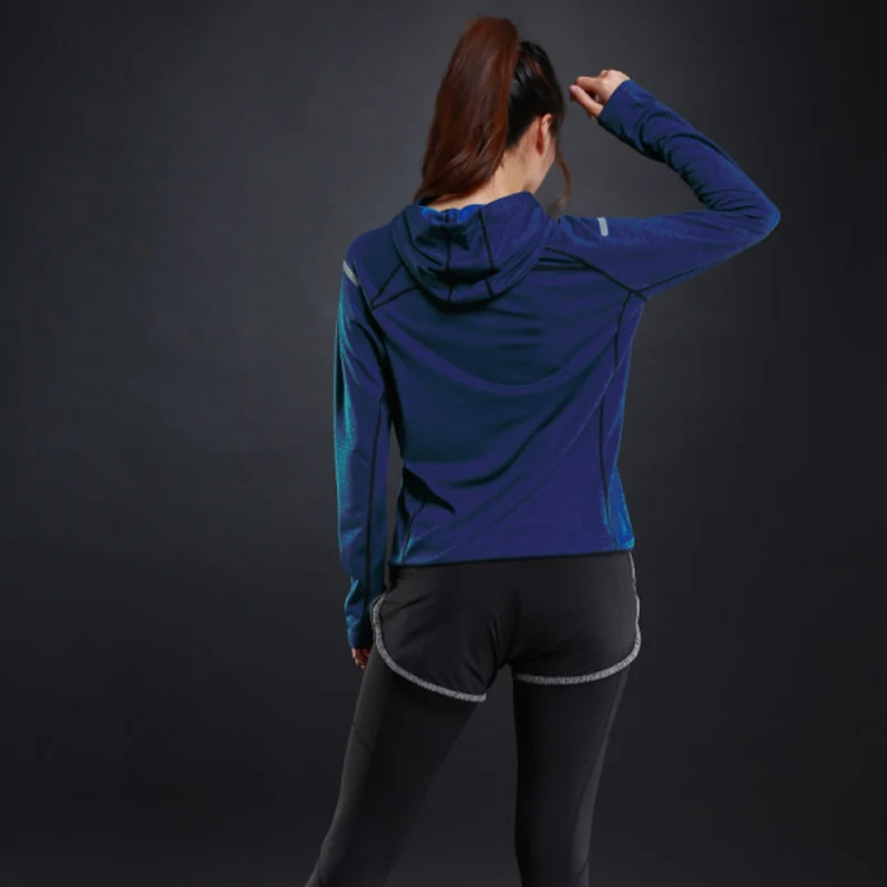 Women Fitness Gym t Shirt Quick Dry Sport Running t-Shirts Long Sleeve Bodybuilding Top Elastic Training Yoga Shirt Gym Clothing 4