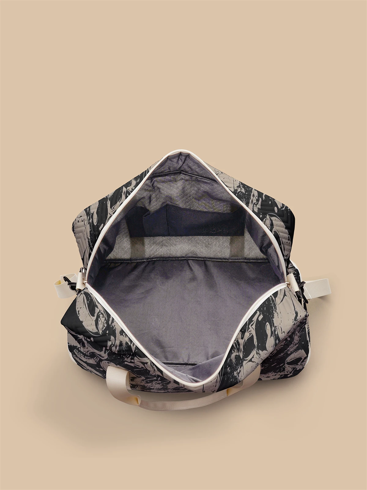 Lightweight wave patterned travel Dufile bag, large capacity sports and fitness storage bag, portable weekend overnight bag