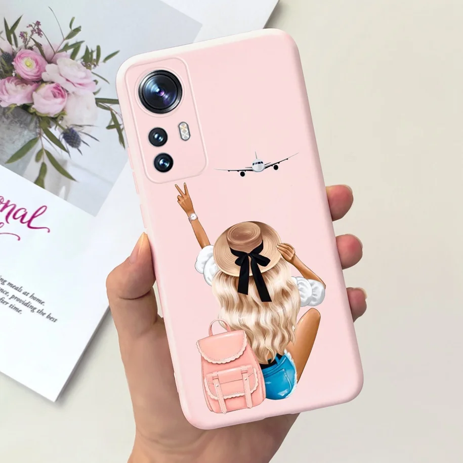 Luxury Flower Cartoon Soft Silicone TPU Back Cover Case