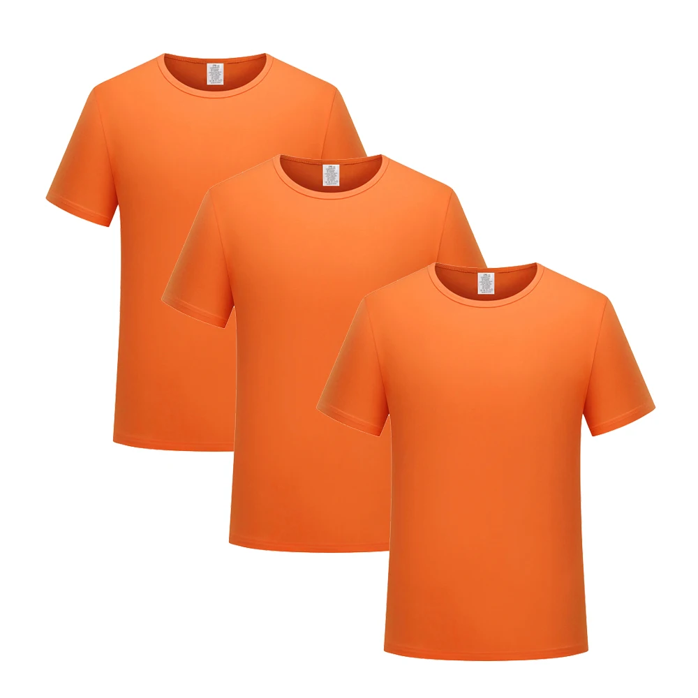 Sommer 3 stücke Herrenmode klassische einfarbig plus Größe Streetwear T-Shirt klassische 4 Farben einfache Unisex übergroße Kleidung – Detail 5