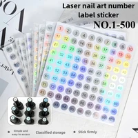 Nail Polish Number Sticker Label Color Gel  Bottle Lipstick Nails Tips Display Mark Numbering Manicure Tool Varnish Glue 1