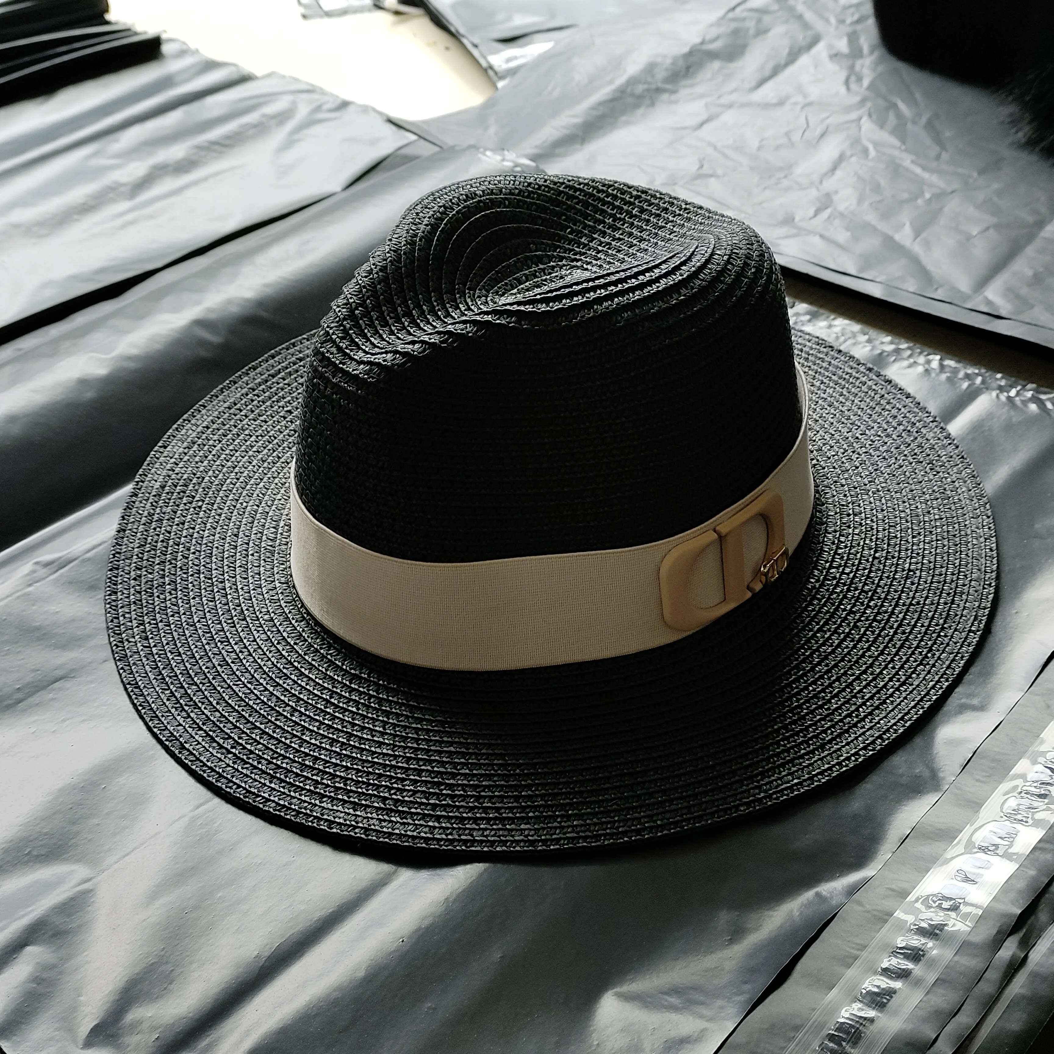 Summer Men's Women's Hat Sun Beach Hat Unisex Panama Classic Versatile Sunscreen Straw Wide Brim Jazz Cap sun hat,sun protection hat
