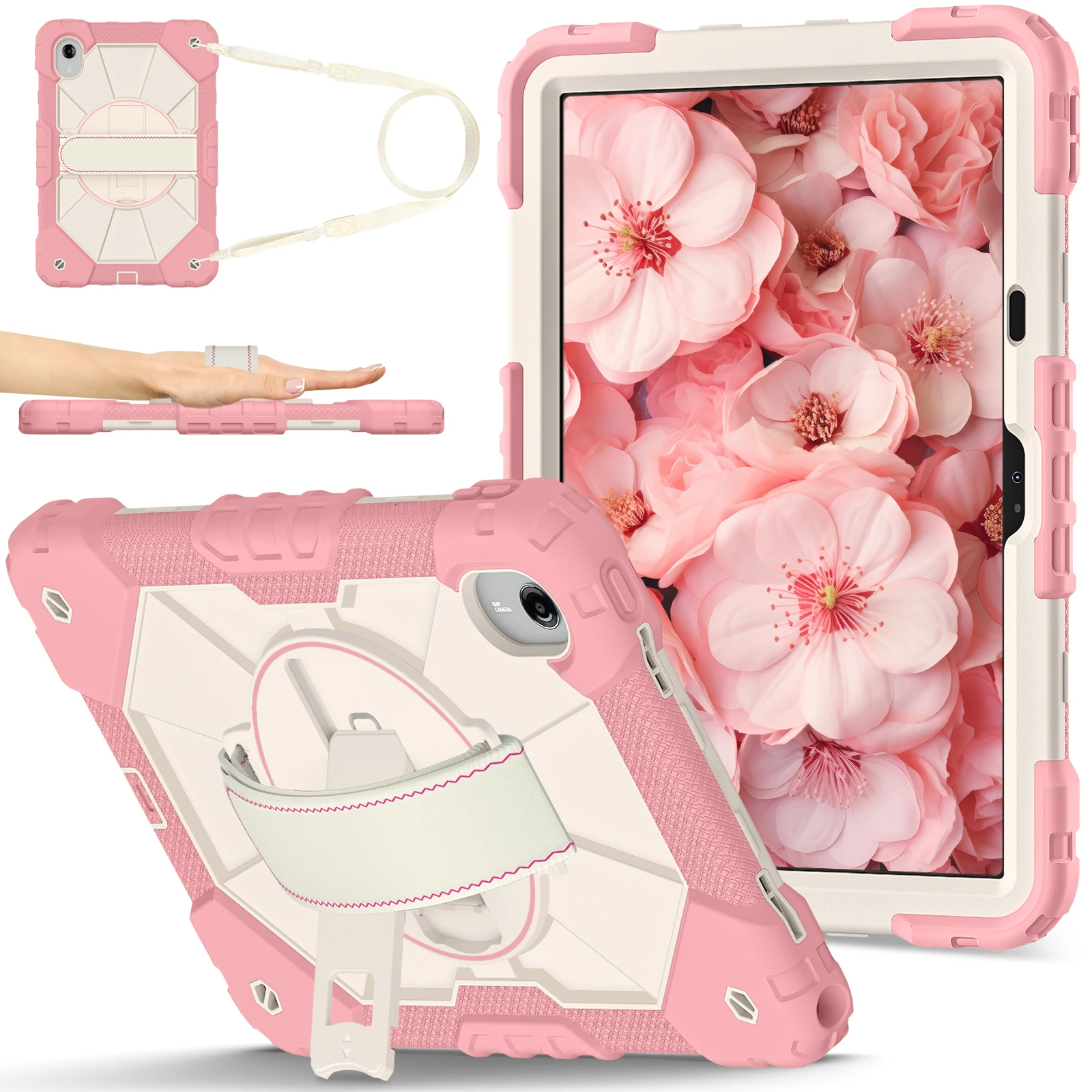 Armor For Tab M11 Tb330fu Tb331fc Rotating Heavy Duty Rugged Stand Case For Lenovo Xiaoxin Pad 2024 11Inch Cover_voghion.com