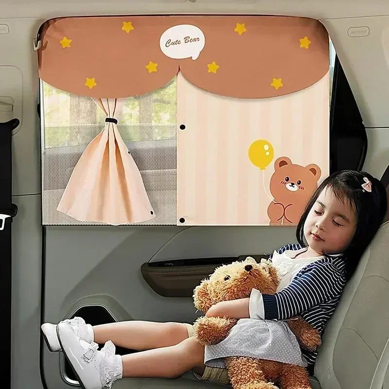 Car Cartoon Cute Spaceman Magnet Side Window Sunshades Windshield ...