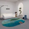 Creative Oval Carpet Living Room Decoration Carpets High Quality Rugs for Bedroom Home Decor Mat Lounge Rug Non-slip Porch Mats 5