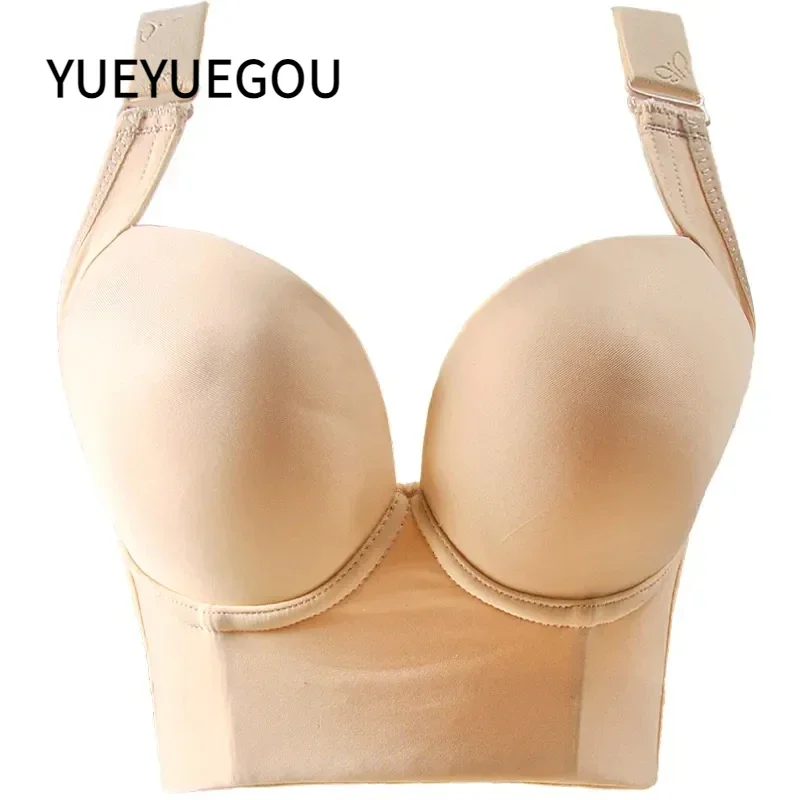 Plus size bra Hide Incorporated Deep Cup Bra Push Up Bras for Women full coverage back fat bra Shaper Bra 34-50