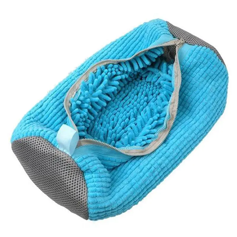 1/2PCS Shoe Washing Machine Bag Washer and Dryer Reusable Laundry Shoe Bag 360° Wrap-Around Cleaning Wash Bag Sneakers Organizer 3