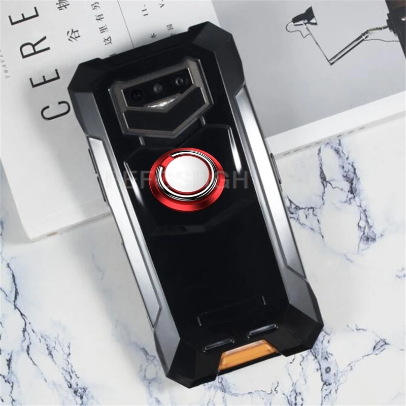 Premium TPU Soft Silicone Phone Cover with Back Ring Holder Bracket