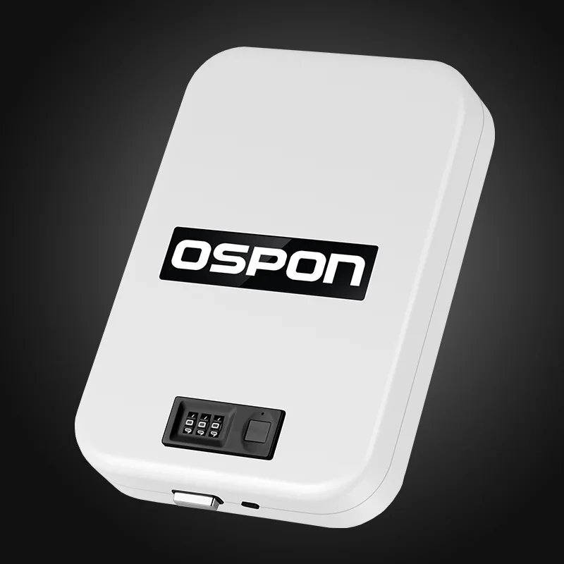 

OS300FC Pistol Fingerprint Safe Car Convenient Private Item Password Storage Box Security Cabinet - White