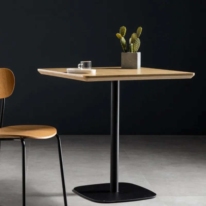 Scandinavian Simple Cafe Square Table Small Household Dining Table Balcony Leisure And Chairs Sehpalar Coffee Tables
