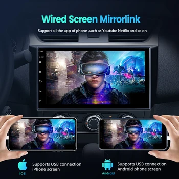 CarlinKit USB Wired/Wireless CarPlay Adapter Wireless Android Auto AI Box Mirrorlink Bluetooth Auto Connect For Android Car Radio For Youtube Netflix Google Map Android Aftermarket Car Screen 4
