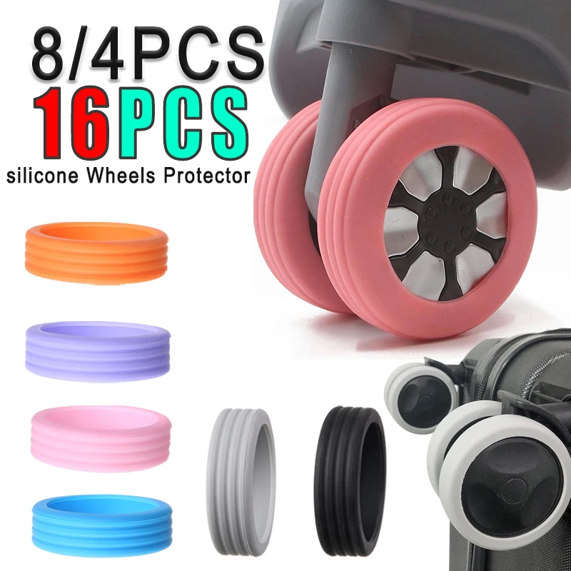 Suitcase Wheel Cover Silicone Protector Modified Pulley Noise Reduction