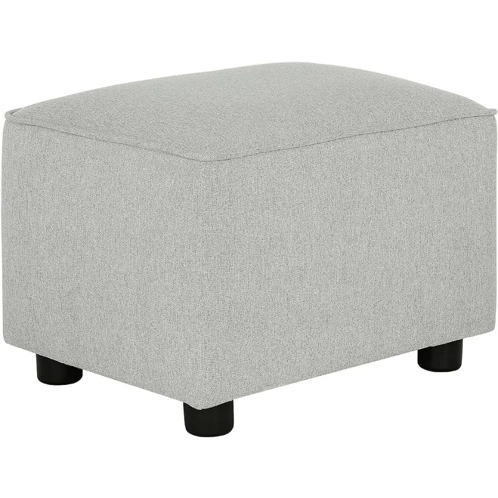 

Evolur Holland Upholstered Ottoman In Harbor, Foot Rest Stool For Nursing Moms, Tool-Free Assembly, Made For Every Décor