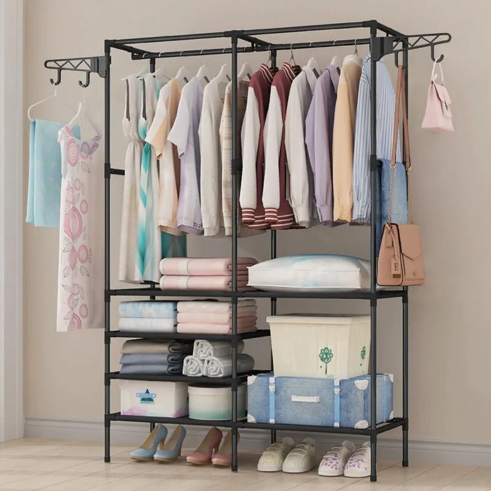 

Duty Clothes Rack Wardrobe Hanger Garment Storage Stand Closet Organizer Hanging Lightweight Hanging Lightweight Decor Room