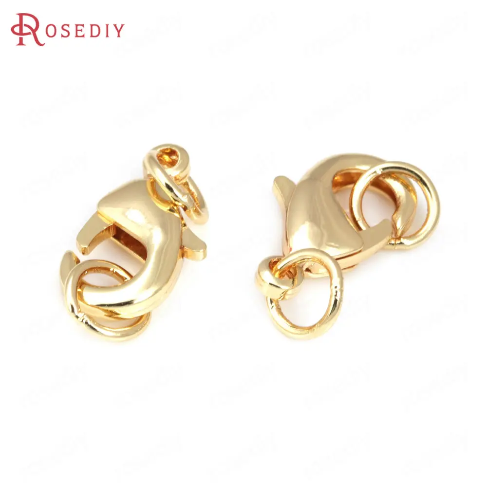 6Pcs/Lot 12MM 14K/18K Gold Color Plated Round Earring Clasps Hooks For DIY  Earring Accessories Jewelry Making Supplies - AliExpress