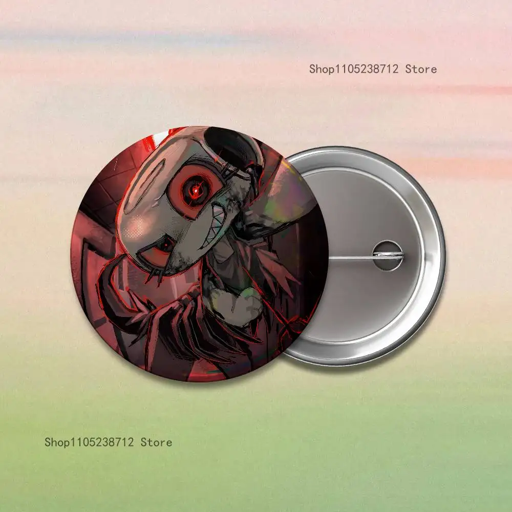 Horror-Themed Reflective Round Badges