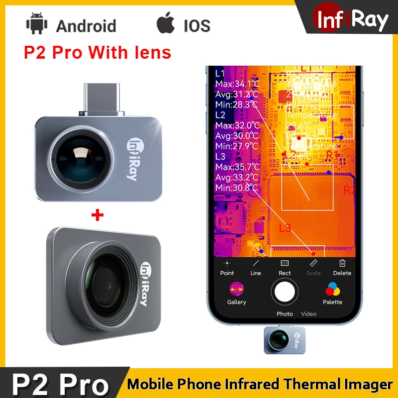 InfiRay P2 Pro Infrared Thermal Camera for Phone Thermal Imager