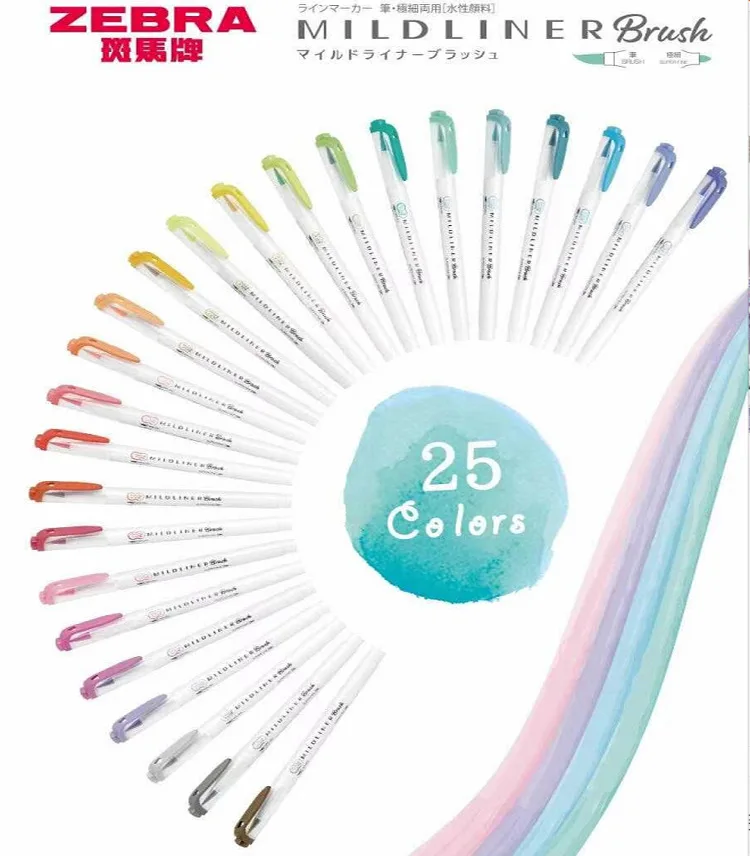 

Маркеры для акварельных красок WFT8, 25 цветов