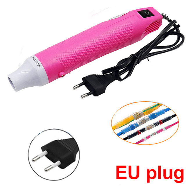 Waterproof Heat Shrink Butt Crimp Terminals Solder Seal Electrical Wire Cable Splice Terminal Kit with Hot Air Gun