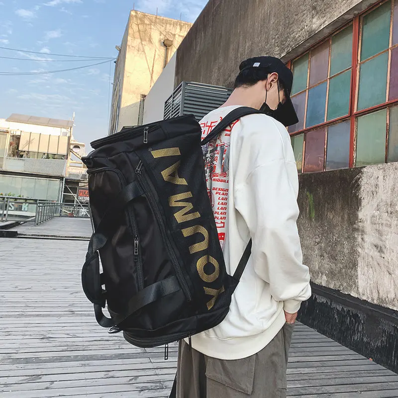 Travel Bag  Large Capacity Short Business Trip  Portable Luggage Bag Dry Wet Separation Sports Gym Bag