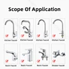 Bathroom Household Faucet Nozzle Rotating Head Aerator Water-saving Splash-proof Brass Tap Spray Extender Sink  Faucet Bubbler 6