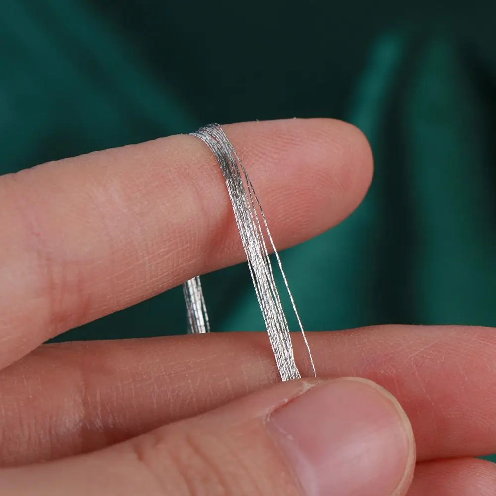 Embroidered Gold Silver Thread Handmade Cross Stitch Gold Wire 100 Metres Copper Sewing Machine DIY Crafts Accessories