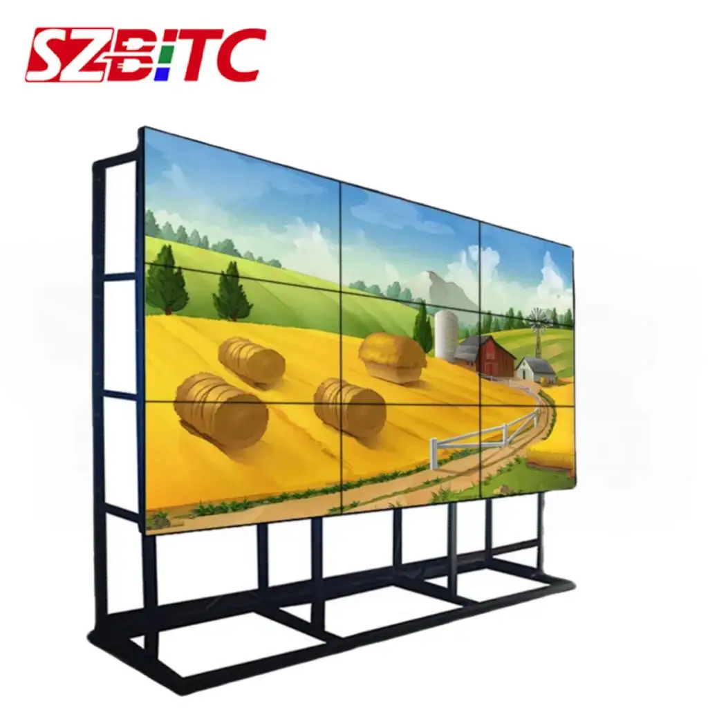 

SZBITC горячая Распродажа 2X2 3X3 55-дюймовый 3,5 мм Hd Lcd видео настенный светодиодный дисплей рекламный дисплей ЖК-экран