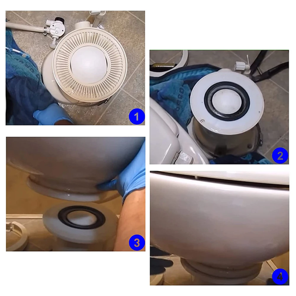 2pcs/kit 385311462 & 385310677 Toilet Flush Ball Rubber Sealing Rings for RV Dometic Sealand 110 111 210 510 VacuFlush 168 606