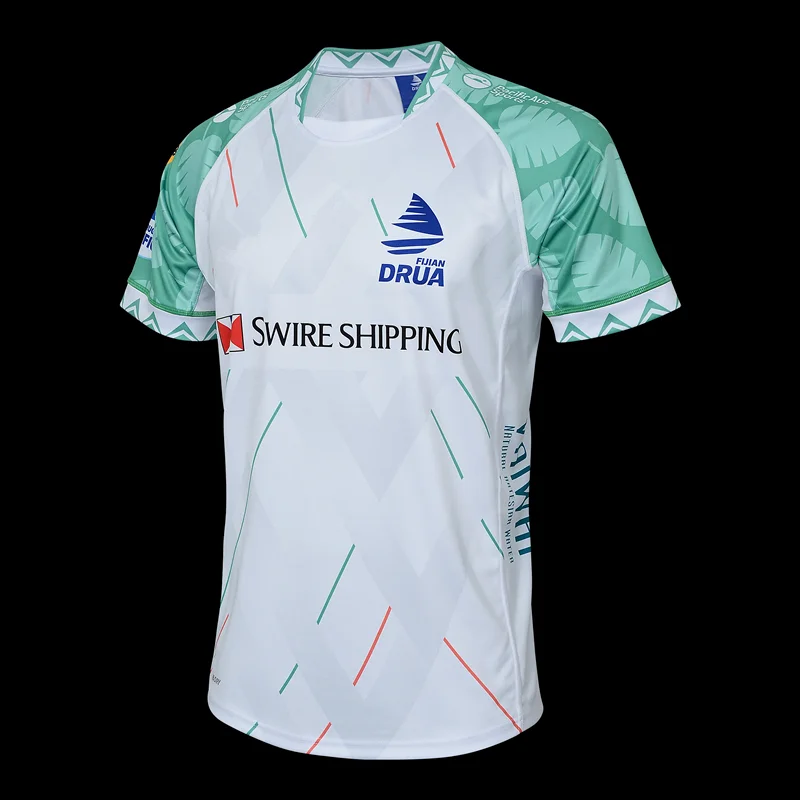 Fiji Drua HOME RUGBY JERSEY / Fiji Drua MEN'S TRAINING SHIRT SINGLET SHORTS Size:S-5XL rugby jersey