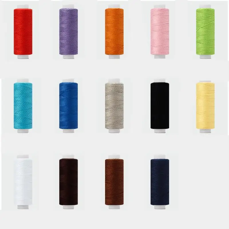 12pcs/suit Multicolor Polyester Spool, Multi-function Thick Polyester  Thread, Denim Sewing Machine Thread, Single Shaft 600 Yards 203 High  Strength Se