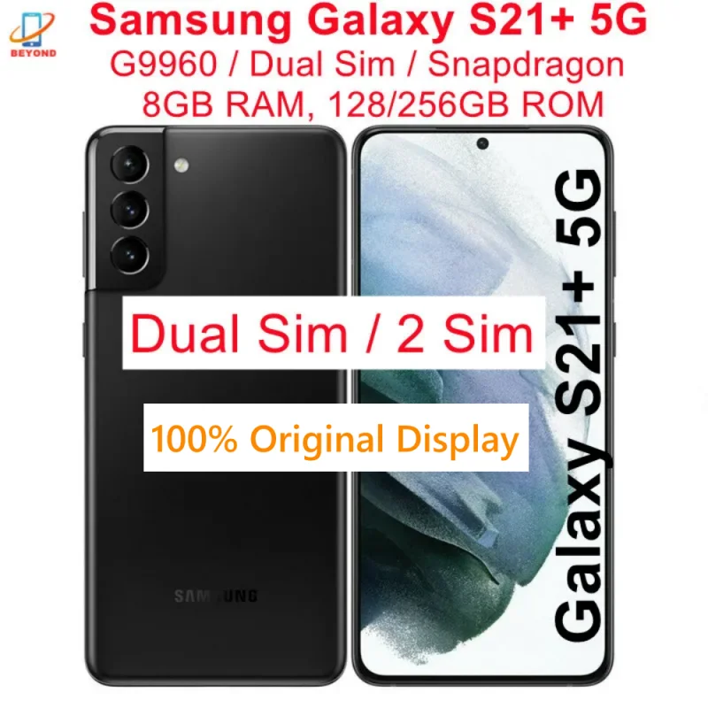 サムスンギャラクシー S21 プラス S21+ 5G デュアル Sim G9960 6.7 