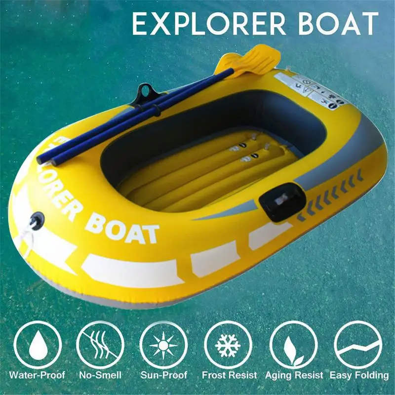 Inflatable PVC Kayak Canoe For 1 Person, For Rowing, Fishing, Drifting And Diving Adventures, #840, #840