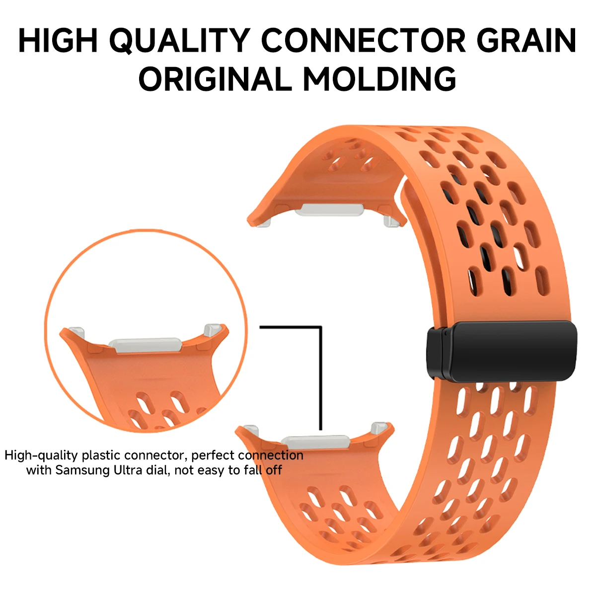 Magnetic Breathable Silicone Strap