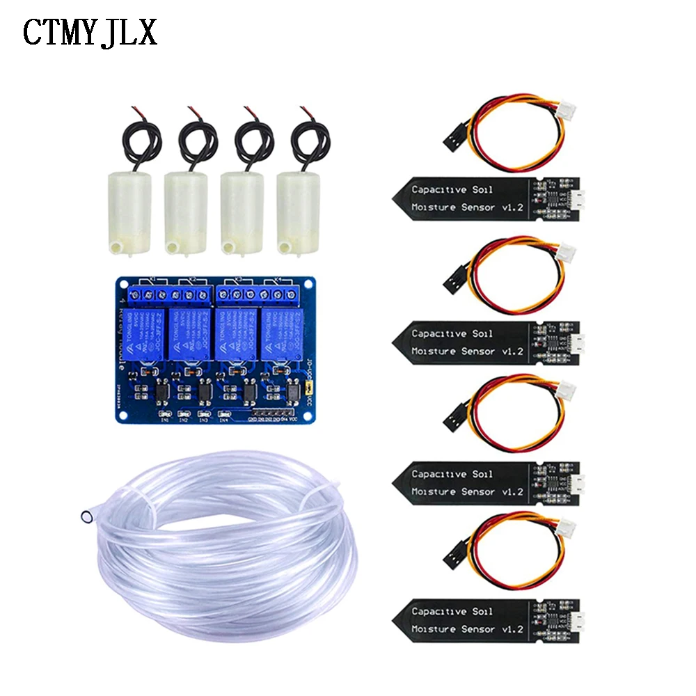 DC5VSoilPHMeterAutomaticIrrigationDIYSet4CHRelaySelf
