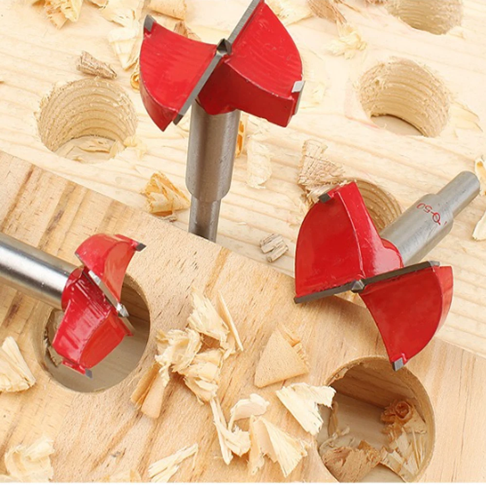 New quality 1pcs12-60mm Forstner tip Woodworking tool Hole Saw Cutter Hinge Boring drill bit Round Shank Tungsten Carbide Opener
